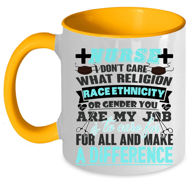 I Love Being A Nurse Coffee Mug, Nurse Accent Mug