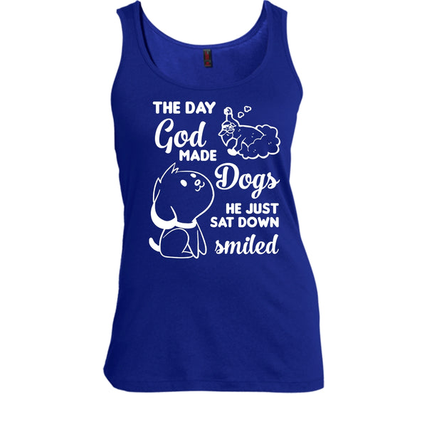 The Day God Made Dogs Shirt, He Just Sat Down Smiled Shirt