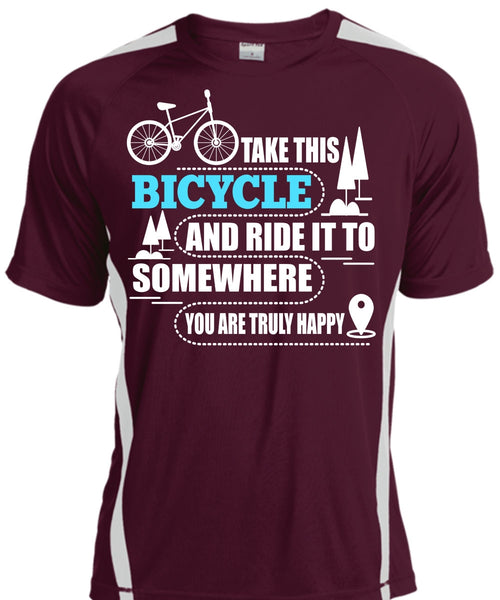 Take This Bicycle T Shirt, Being A Biker T Shirt, Cool Shirt