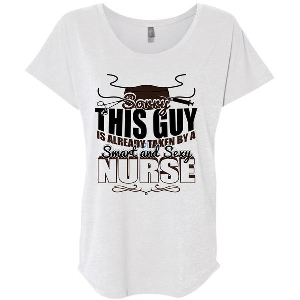 This Guy Is Already Taken By A Smart Nurse T Shirt, I Love Nursing T Shirt, Awesome T-Shirts