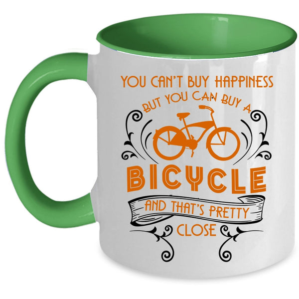 I Love Bicycle Coffee Mug, Bicycle Make Me Happy Accent Mug