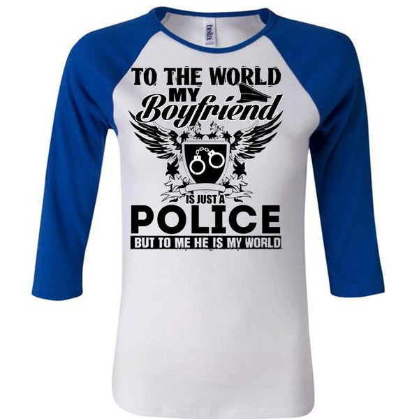 My Boyfriend Is Just A Police T Shirt, I Love Police T Shirt, Awesome T-Shirts