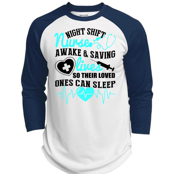 Night Shift Nurse T Shirt, I Love Nursing T Shirt, Awesome T-Shirts  (Polyester Game Baseball Jersey)