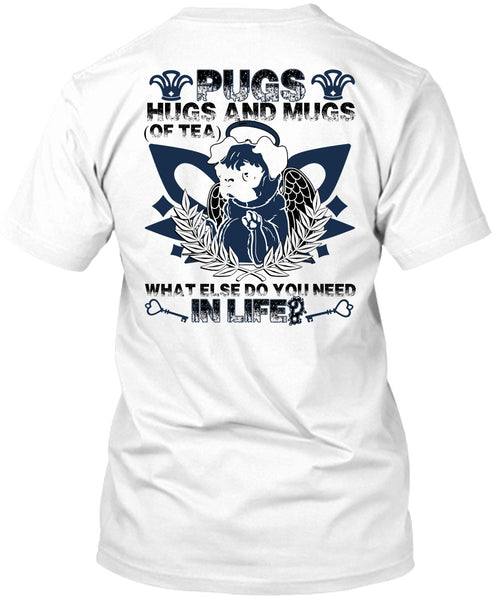 A black t-shirt with the shopify logo