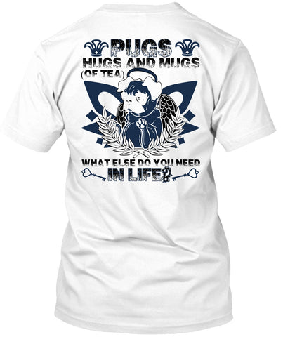 A black t-shirt with the shopify logo