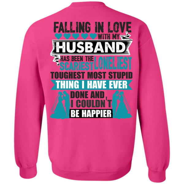 I Love Husband T Shirt, Falling In Love With My Husband Sweatshirt