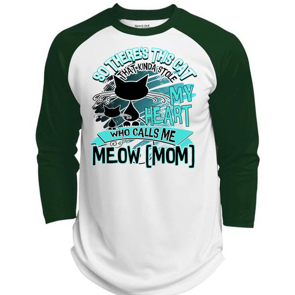This Cat That Kinda Stole My Heart T Shirt, I Love Cat T Shirt, Awesome T-Shirts  (Polyester Game Baseball Jersey)
