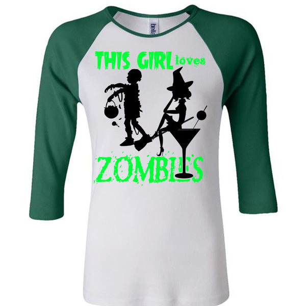 This Girl Loves Zombies T Shirt, Wait For Halloween T Shirt, Awesome T-Shirts