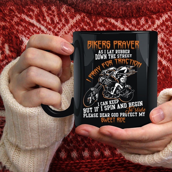 Bikers Prayer Coffee Mug, Awesome Gift For Bikers Coffee Cup