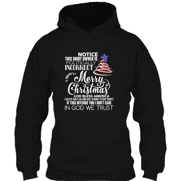 Merry Christmas T Shirt, God Bless American T Shirt