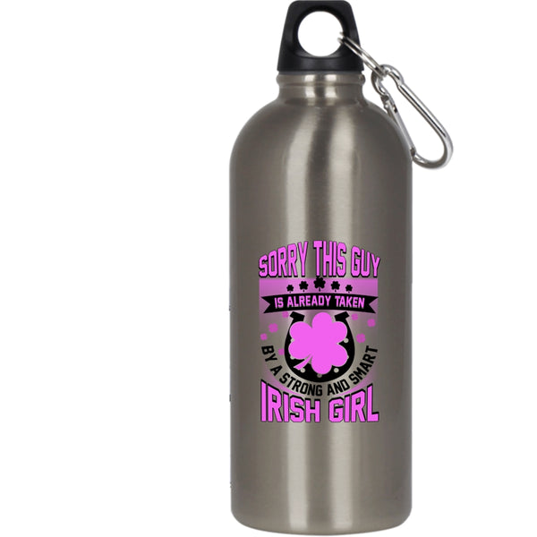 Taken By A Strong And Smart Irish Girl 20 oz Stainless Steel Bottle,Cool Husband Outdoor Sports Water Bottle