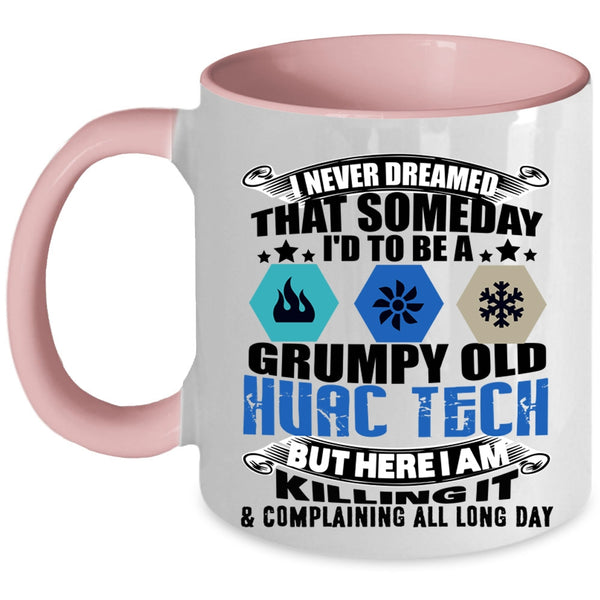 Cool Grandpa Coffee Mug, I'd To Be A Grampy Old Hvac Tech Accent Mug