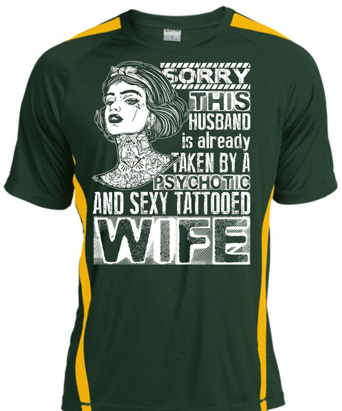 Psychotic And Tattooed Wife T Shirt, Being A Wife T Shirt, Cool Shirt
