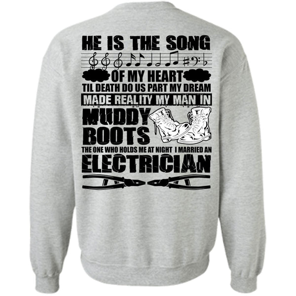 I Love Electrician T Shirt, I Married An Electrician Sweatshirt