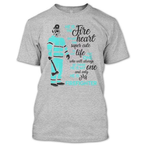 My Man Risk His Life To Save Strangers T Shirt, Gift For Firefighter T Shirt