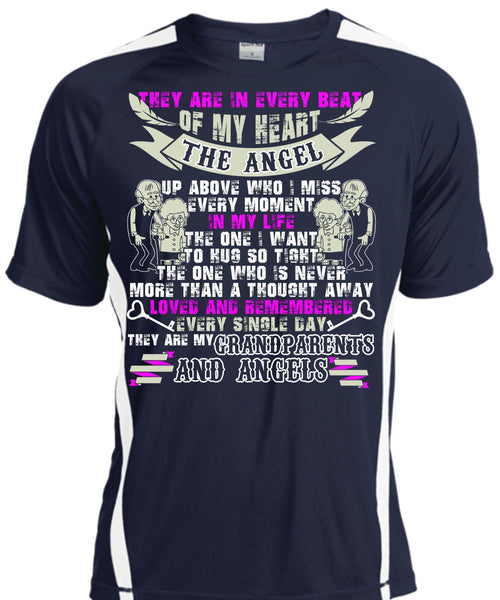 Grandparents And Angels T Shirt, Beat Of My Heart T Shirt, Cool Shirt