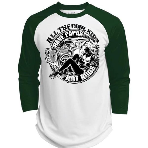 All The Cool Kids Have Papas T Shirt, I Love Trucker T Shirt, Awesome T-Shirts  (Polyester Game Baseball Jersey)