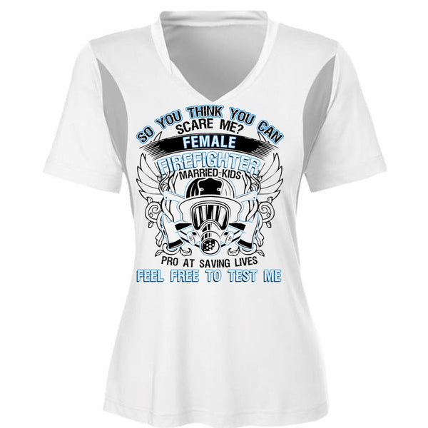 Female Firefighter Married Kids T Shirt, I Love Firefighter T Shirt, Awesome T-Shirts