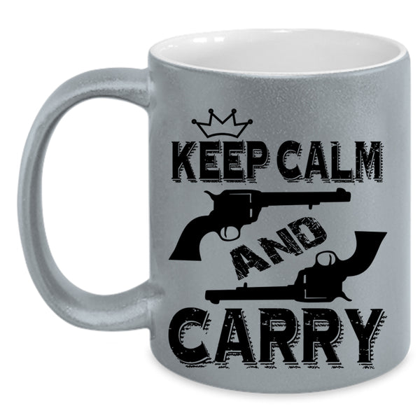 Cool Coffee Mug, Keep Calm And Carry Accent Mug