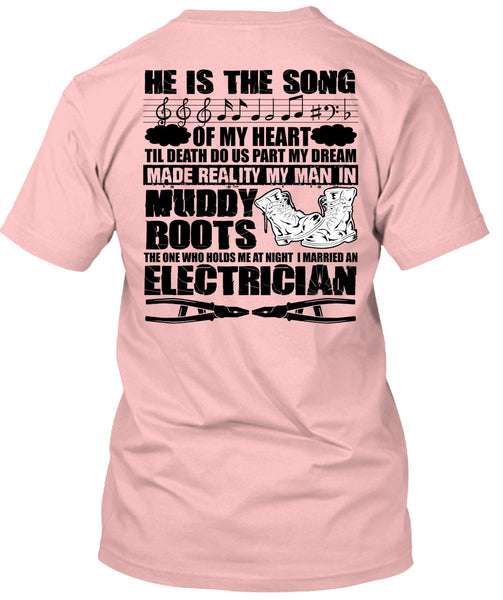 I Married An Electrician T Shirt, I Love Electrician T Shirt