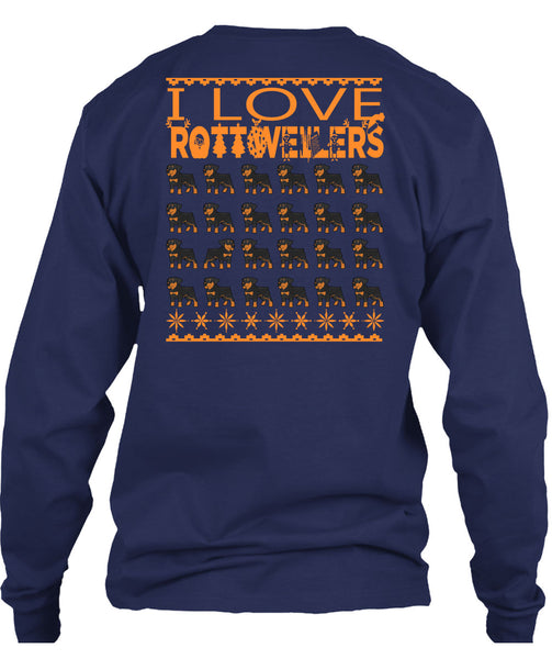I Love Rottweilers T Shirt, This Girl Loves Christmas T Shirt