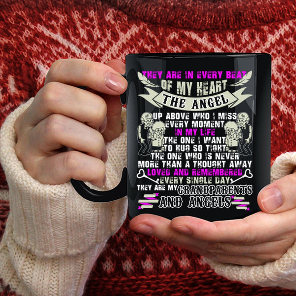 They Are My Grandparents And Angels Coffee Mug, My Family Coffee Cup