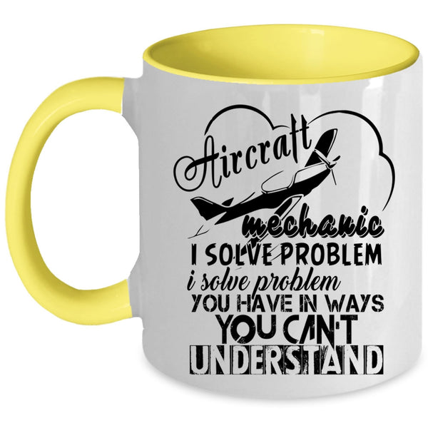 Cool Gift For Mechanic Coffee Mug, Aircraft Mechanic Accent Mug