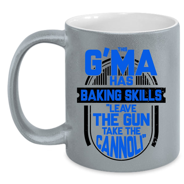 Funny Gift For Baker Coffee Mug, This G'ma Has Baking Skills Accent Mug