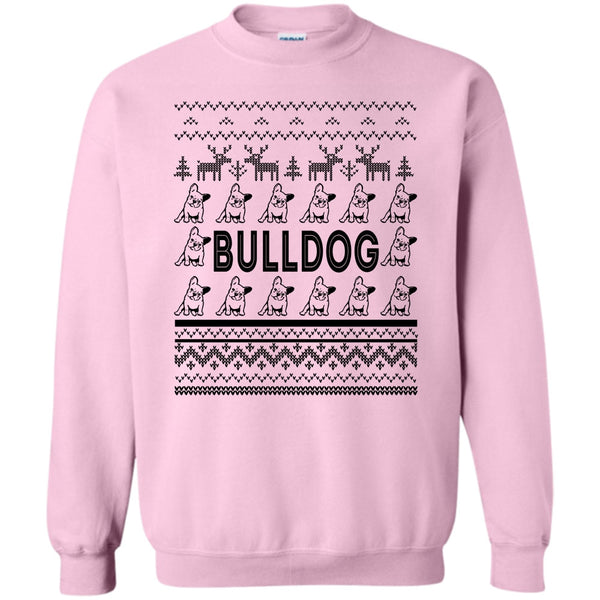 Dog Merry Christmas T Shirt, Bulldog Sweatshirt