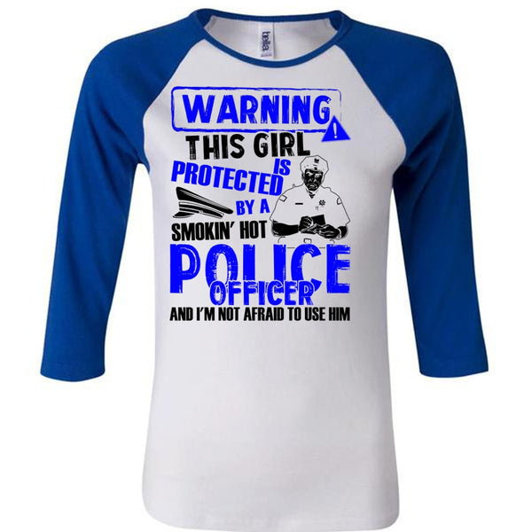 This Girl Is Protected By A Police Officer T Shirt, I Love Police T Shirt, Awesome T-Shirts