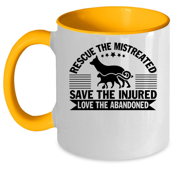 Best Zoologist Coffee Mug, Rescue The Mistreated Accent Mug