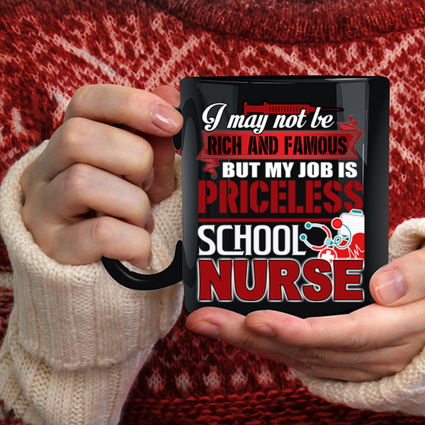 My Job Is Priceless School Nurse Coffee Mug, Cool School Nurse Coffee Cup