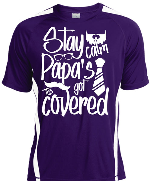 Stay Calm Papa's Got This Covered T Shirt, Being A Papa T Shirt, Cool Shirt