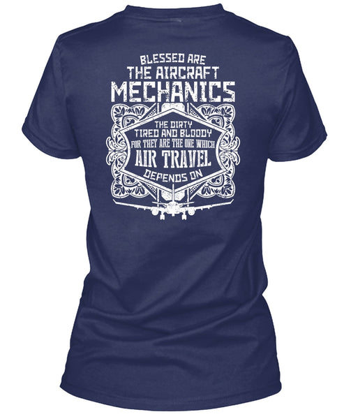 Blessed Are The Aircraft Mechanics T Shirt, Air Travel T Shirt