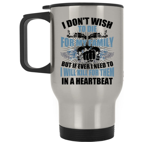 Awesome Gift For Gunner Travel Mug, I Love My Family Mug