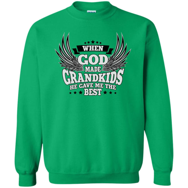 My Grandkids T Shirt, When God Made Grandkids Sweatshirt