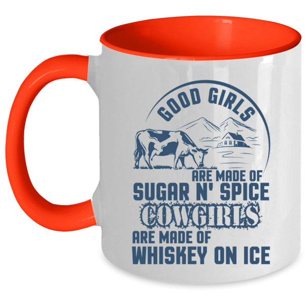 Whiskey On Ice Coffee Mug, Good Girls Are Made Of Sugar Accent Mug