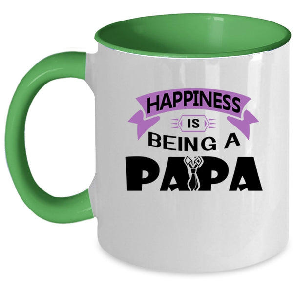 Being A Papa Coffee Mug, Happiness Is Being A Papa Accent Mug