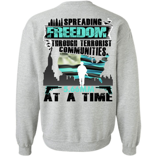 I Love Veteran T Shirt, Spreading Freedom Sweatshirt