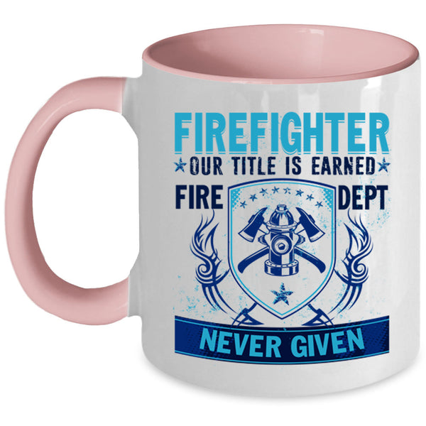 Cool Gift For Fireman Coffee Mug, Firefighter Accent Mug