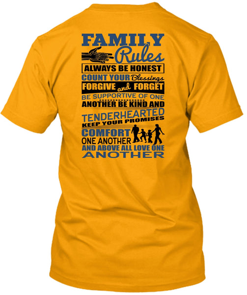 Family Rules T Shirt, I Love Papa T Shirt
