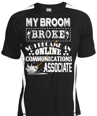 A black t-shirt with the shopify logo