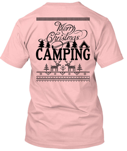 Merry Christmas Camping T Shirt, I Love Camping T Shirt