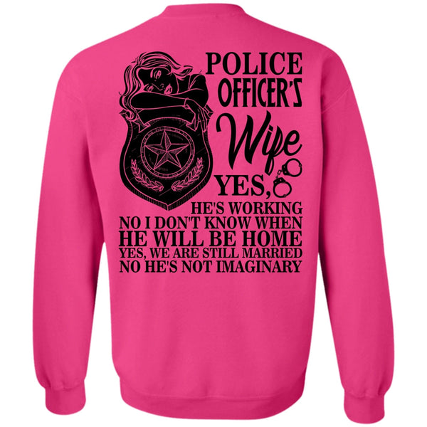 I Love Police T Shirt, Police Officer's Wife Sweatshirt