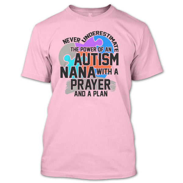 Never Underestimate T Shirt, Coolest Autism Nana T Shirt