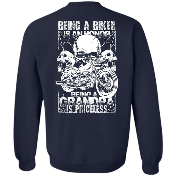 Being A Grandpa Is Priceless T Shirt, I Love Biker Sweatshirt