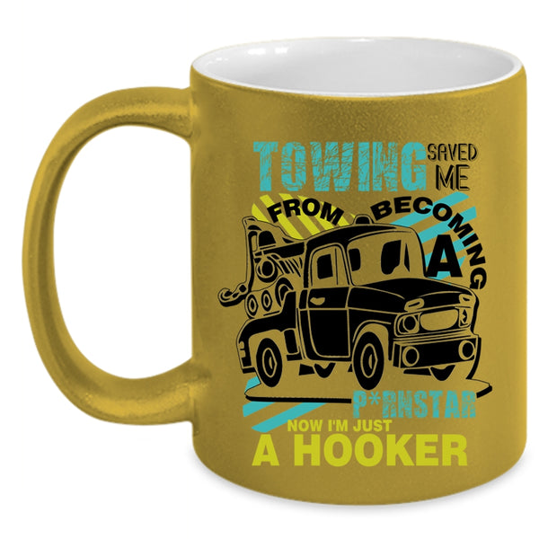 Become Tow Truck Driver Coffee Mug, Cool Towing Accent Mug