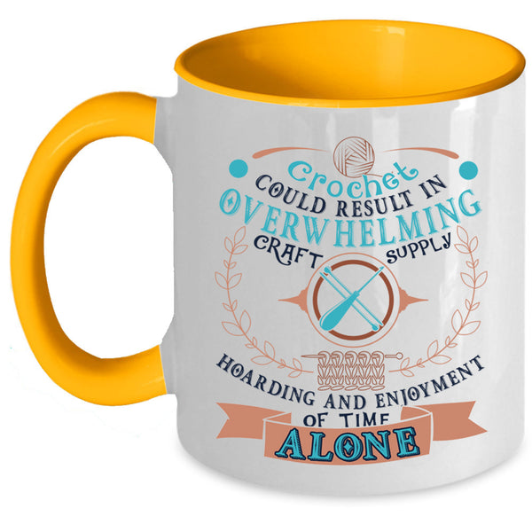 Cool Gift For Crocheter Coffee Mug, Crochet Accent Mug