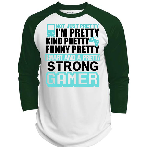 Pretty Strong Gamer T Shirt, I Love Gaming T Shirt, Awesome T-Shirts  (Polyester Game Baseball Jersey)