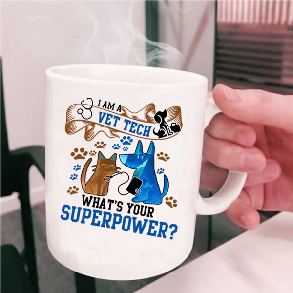 I Love Animals Coffee Mug, I Am A Vet Tech Cup